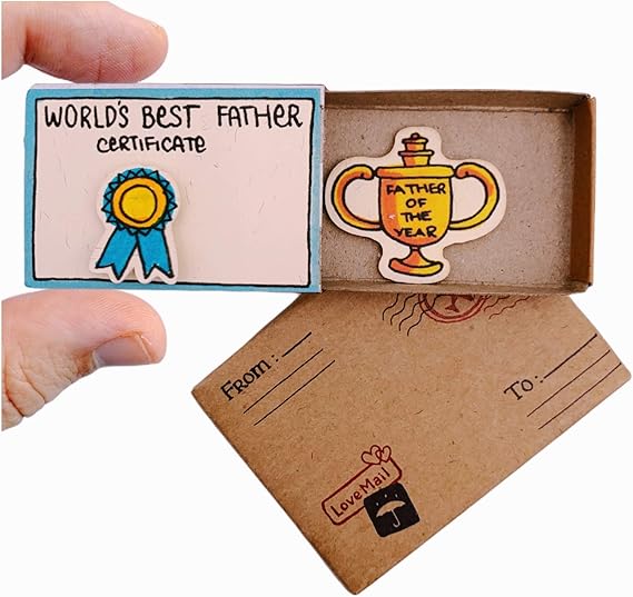 immi Mini caja de cerillas sorpresa regalo (ocasión / mejor padre): Amazon.es: Amazon.es