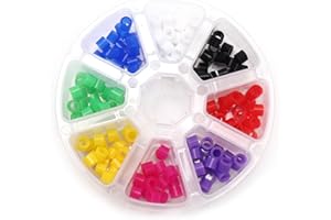 BONEW 160Pcs/Box Dental Color Code Rings Medical Grade Silicone Material Mixed Colorfull