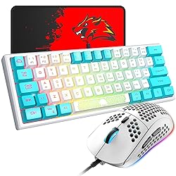 60% Gaming Keyboard and Mouse Combo Samll Mini RGB