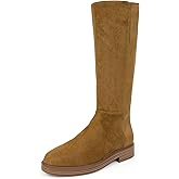 Aerosoles Women's PRUE Knee High Boot, Tobacco Faux Suede/Faux Shearling, 7M