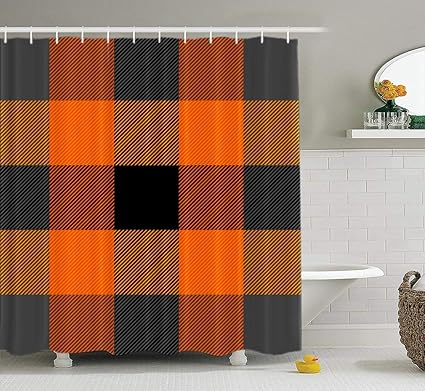 photo Orange Mold On Shower Curtain amazon uk