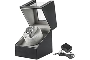 FLKQC Watch Shaker Watch Winder for Automatic Watches Automatic Single Watch Winder with Quiet Motor Watch Display Case Stora