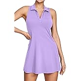 IUGA Tennis Dresses for Women Golf Dress with Shorts Underneath Built-in Bra Workout Exercise Athletic Dress with Pockets