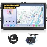 Eonon VWX6S-PRO Headunit for 05-16 VW Jetta Golf Passat SEAT MK5/MK6 | vwx6s-pro 9'' 8GB RAM 128GB storage 5G LTE DSP audio optical &amp; coaxial output wireless CarPlay Android Auto