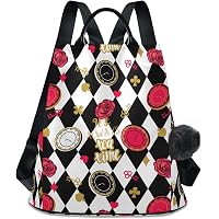 Chic Alice Chess Board Backpack Purse for Women | Stylish Travel Shoulder Bag Amazon.com: Fustylead Alice Chess Board Backpack Purse for  main image 3