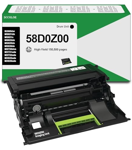 Amazon.com: 58D0Z00 Black Imaging Unit Replacement for Lexmark