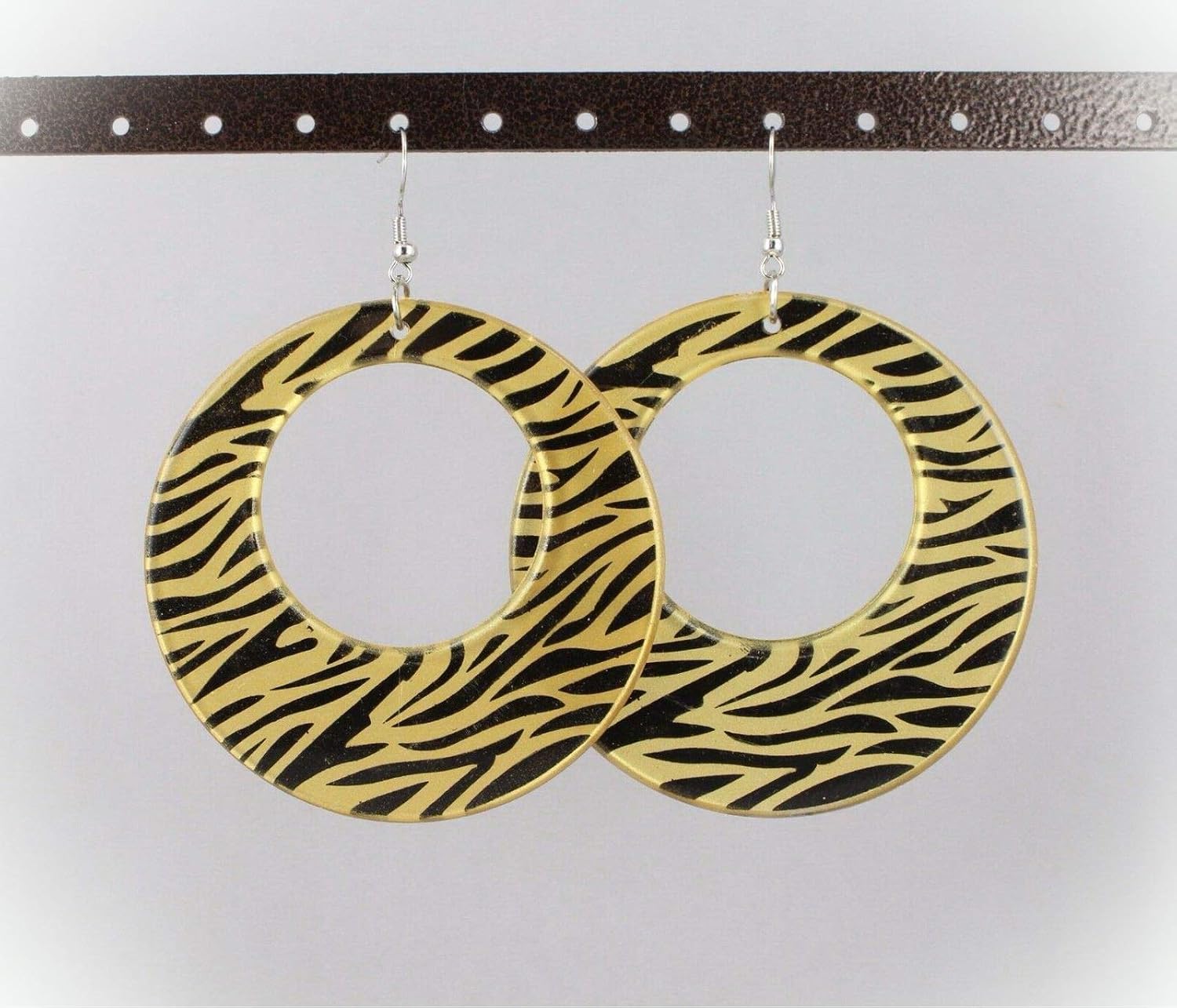 zebra print earrings