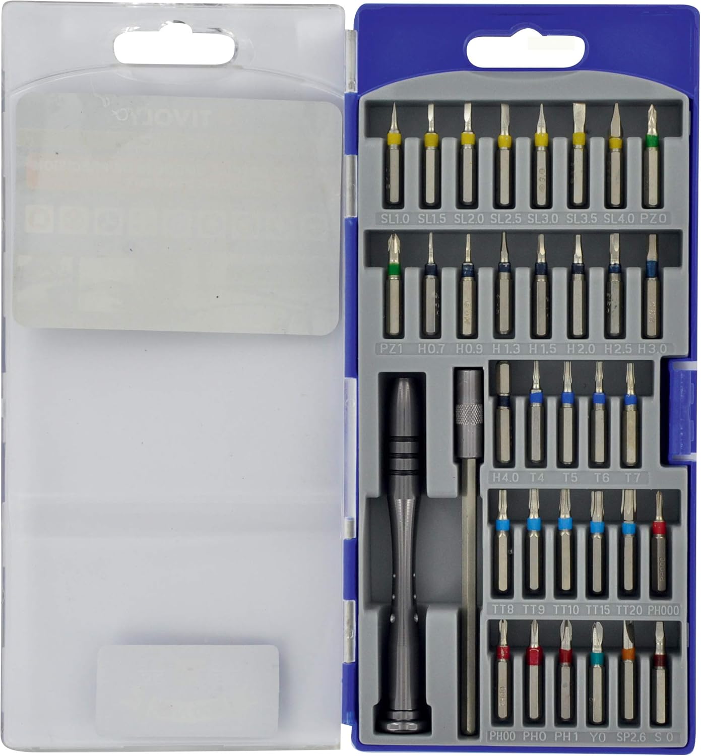 TIVOLY 11501570025 Set of 27 Precision Hexa Screwdriver Bits 4 Inch, Variety Pack - Image 4