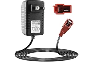 BXIZXD 6V Battery Charger for Kids Ride On Car Toy, Compatible with BMX X6, Kid TRAX GMC, Wal-Mart, Moto ATV Quad, Electric Vehicle Power Adapter with Square Plug