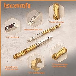 BSUXMAFG Screw Extractor Set, 11 Pieces Metric