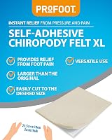 PROFOOT Chiropody Felt XL Self-Adhesive Foot Padding 22.5 x 10 cm 5mm view 2