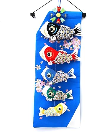 Amazon こいのぼり 鯉のぼり 室内 おしゃれ 人気 卓上 おもちゃ ちりめん ミニ 五月人形 端午の節句 飾り 鯉のぼり 60cm 桜 タペストリー こいのぼり おもちゃ
