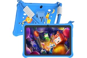 PRITOM 7 inch Kids Tablet, Android 13 Tablet for Kids with Lanyard, 32GB Toddler Tablet with WiFi, Kids Software Pre-Installe