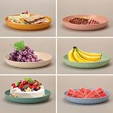 CSYY 6pcs Unbreakable Dinner Plates Set 9 Inch Plastic Deep Plates view 2