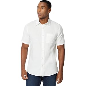 Amazon Essentials Men's Regular Fit Short Sleeve Linen Shirt