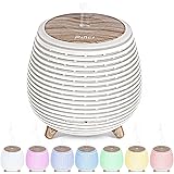 Pinci Aromatherapy Essential Oil Diffuser with Auto Shut-Off Function,7 Colorful Colors Lights Cloudy Vibe Diffusers,Cool Mis