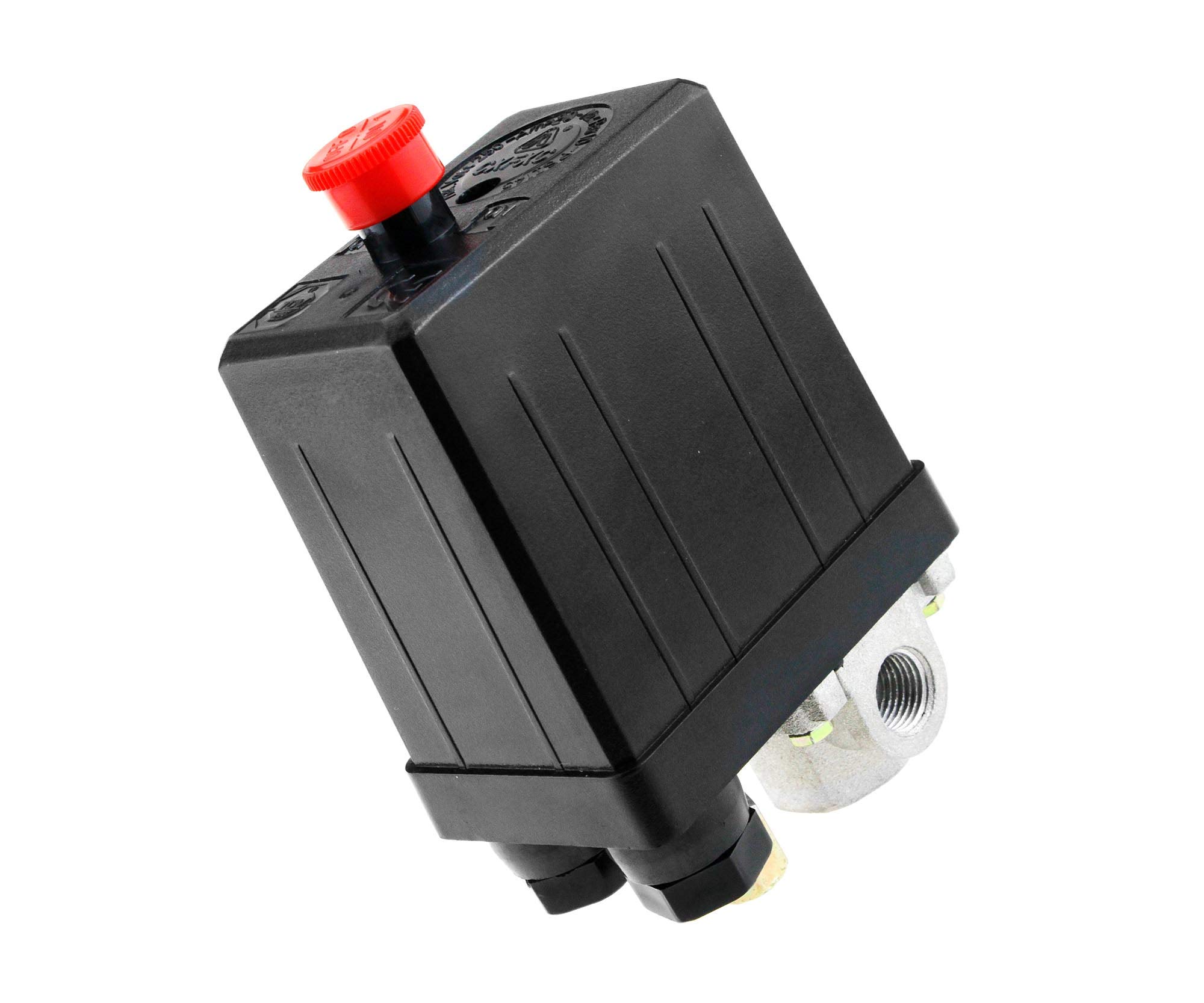 Air Compressor Pressure Switch Single Phase 1/4" BSP 4 Port Manifold 175PSI 15Amp