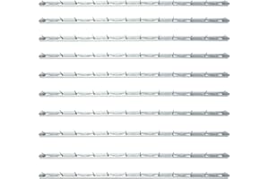 SUPERFINDINGS 20Pcs 15.74x0.44inch Metal Tack Strips Sofa Rack with Nail Iron Bar Fangs Silver Galvanized Sofa Accessories Fabric Reupholstery Supplies for Furniture, Couch, Chair and Sofa