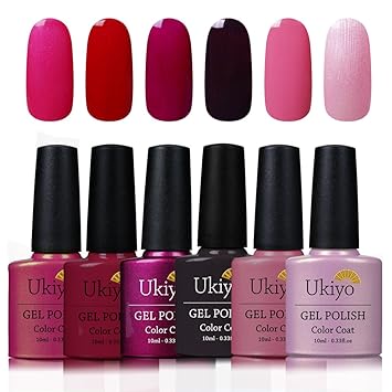 Amazon Com Ukiyo Gel Nail Polish Sets 6pcs Uv Led Soak Off Nail Amazon Com Ukiyo Gel Nail Polish Sets 6pcs Uv Led Soak Off Nail