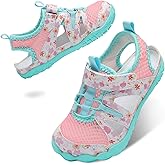 Leisfit Kids Sandals Boys Girls Wide Sandals Non-slip Toddler Water Sandal Shoes Lightweight Barefoot for Beach Swim Hiking