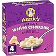 ANNIE'S - VALUE PACK SIZE - MACARONI AND CHEESE Shells and White Cheddar, 4 Pack, 680 Grams box, No Artificial Flavours or Sy