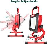 HYCHIKA 100W LED Work Light 12000LM IP65 6500K Foldable Stand 2m Cable view 2