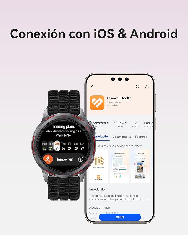 Watch GT Runner 2 Smartwatch, Running GPS Ultra Preciso, Naranja