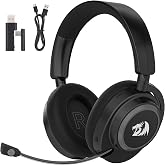 Redragon H891 Wireless Gaming Headset, Tri-Mode (2.4G/BT/Wired), 65H Battery, 50mm Drivers &amp; 7.1 Surround Sound, Noise-Cancelling Retractable Mic, Compatible with PC, PS5, NS, Mac, Mobile