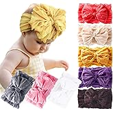 DANMY Baby Girl Elastic Headbands Newborn Toddler Hairbands Bows Children Soft Headwrap Hair Accessories
