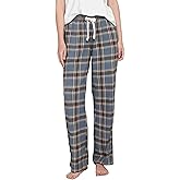WORW Women's Cotton Flannel Pajama Pants, Soft Lounge Bottoms with Pockets