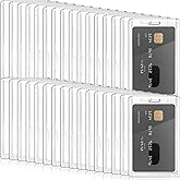 36 Pcs Hard Plastic Badge Holder Vertical Clear ID Badge Holders with Thumb Slot - Heavy Duty Waterproof Plastic Card Protector Case for Office Hospital School Lanyards and Accessories