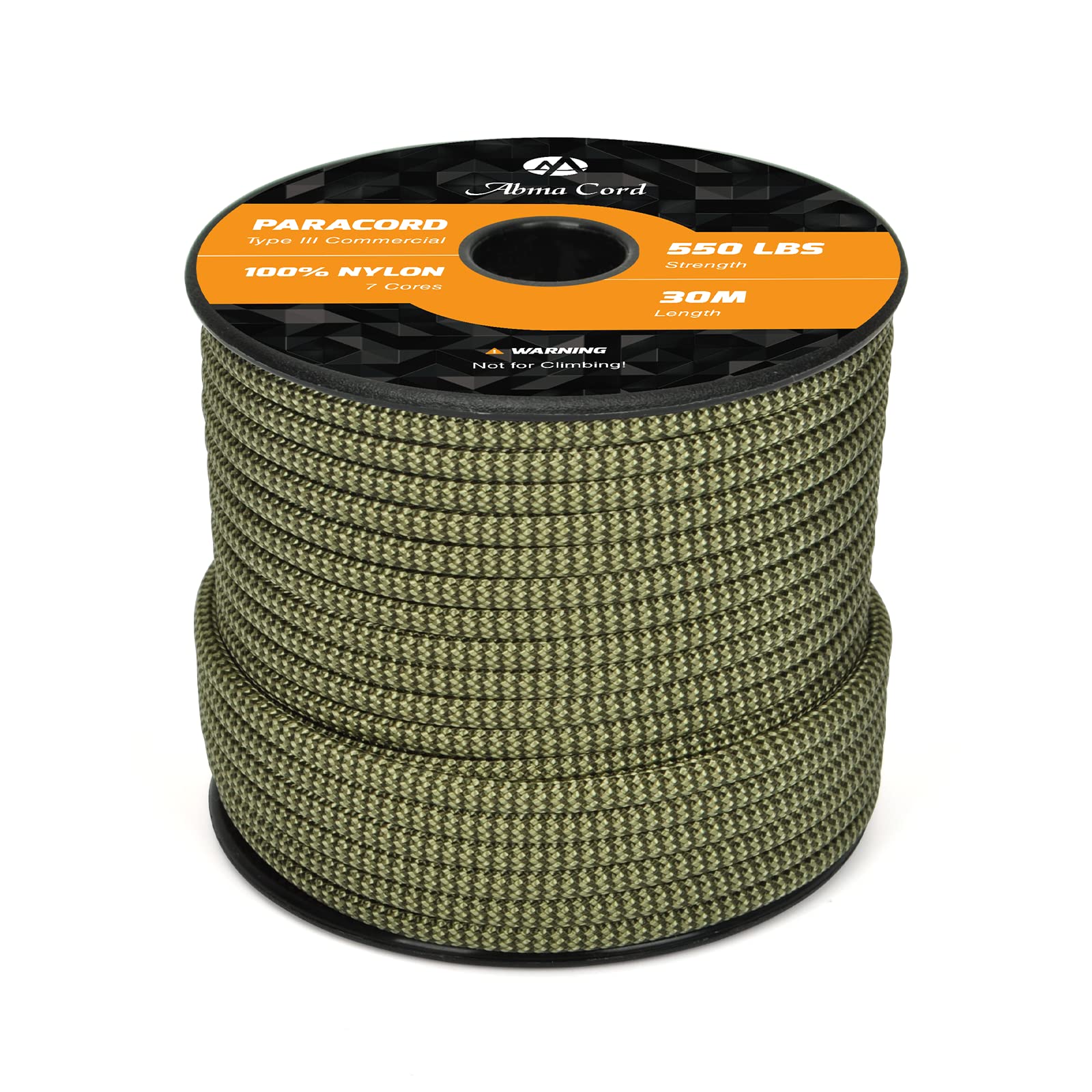 Abma Cord Paracord 550 4mm Nylon Rope Type III 7 Strands Parachute Cord - Max. 250kg (550lbs)