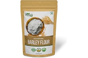 Organic Zing Organic Barley Flour | Organic Hulled Barley ground into Flour | High in Fiber - 454 Gram