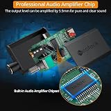 Neoteck 192kHz Optical to 3.5mm DAC with Volume Control USB Powered view 2