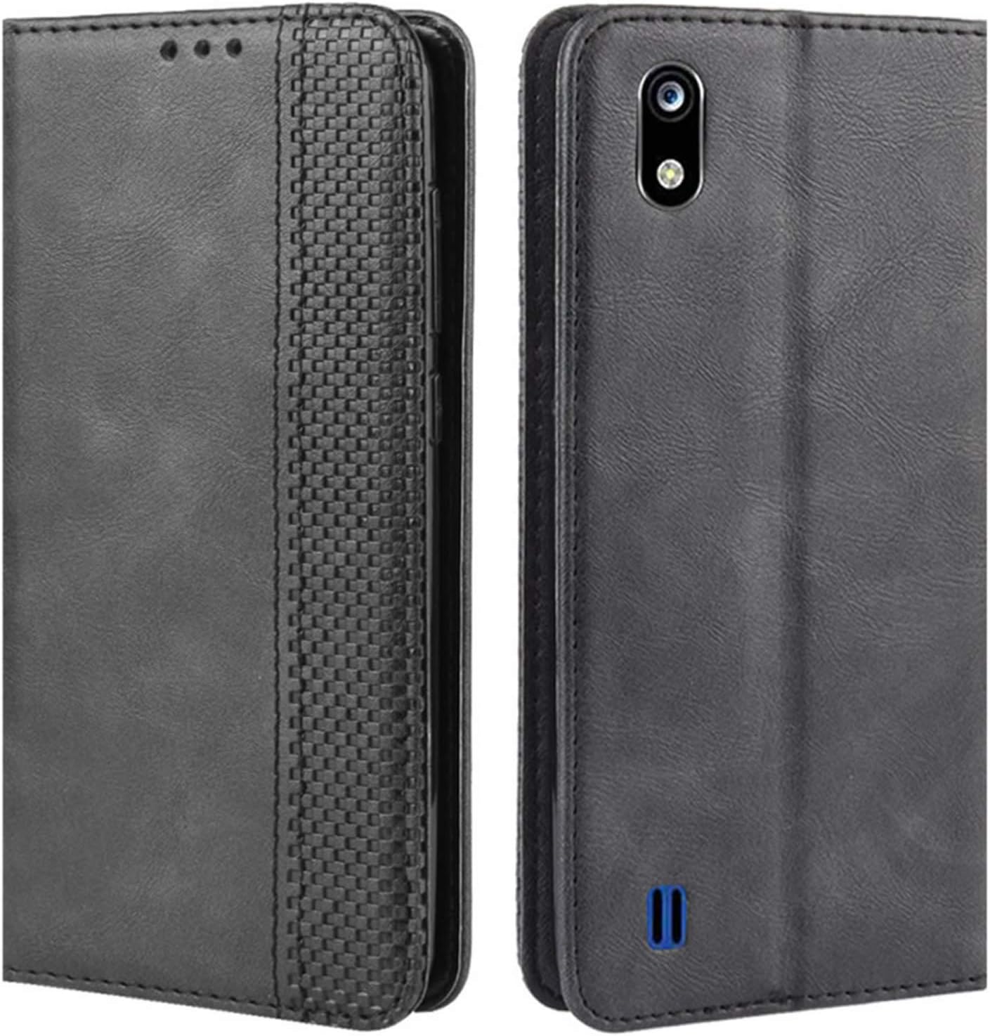 Amazon Com Hualubro Zte Blade A7 2019 Case Retro Pu Leather