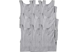 ToBeInStyle Men's Slim Fit Shallow Scoop Neck Sleeveless A-Shirts