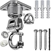 Dakzhou Swing Hanger Heavy Duty Hardware 360°+180°Rotation 1500LB Capacity Wood Playground Indoor Outdoor Hammock Chair Sandbag Porch Swing