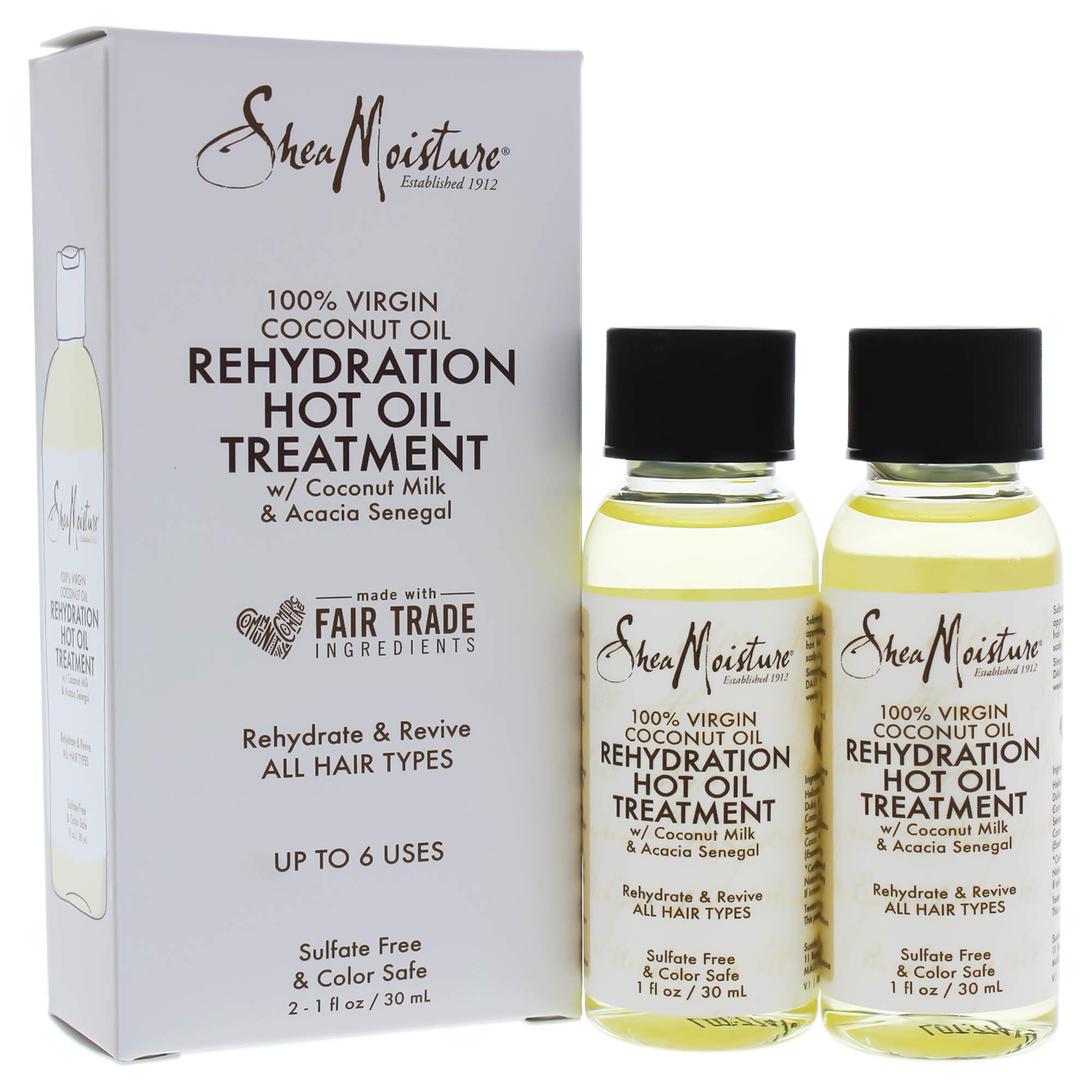 Shea Moisture 100 Percent Virgin Coconut Oil, 1 oz