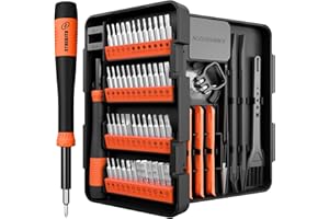 STREBITO Precision Screwdriver Set 64 in 1 Small Screwdriver Set with Torx, Triwing, Pentalobe Star, Mini Repair Tool Kit for