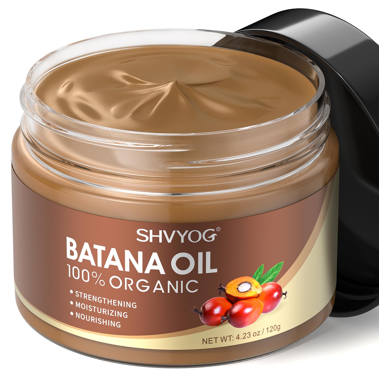 Photo 1 of Batana Oil for Hair Growth, 100% Raw Organic Batana Oil for Hair Loss, for Dry, Damaged Hair, Eliminates Split Ends, Enhances Thickness & Increases Shine - 4.23 Oz