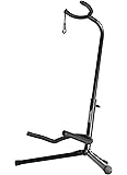 On-Stage XCG4 Black Tripod Guitar Stand, Single
