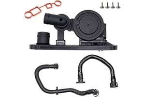 OXCANO 06F129101P PCV Valve Crankcase Breather Hose Gaskets Kit Compatible with Audi A3 2006-2008 A4 2006-2009 TT 2008, Volks