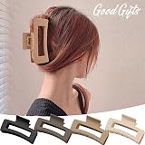 QAIMER 4.1 Inch Hair Claw Clips for Women Thick Hair, 4PCS Matt Coated Jumbo view 5