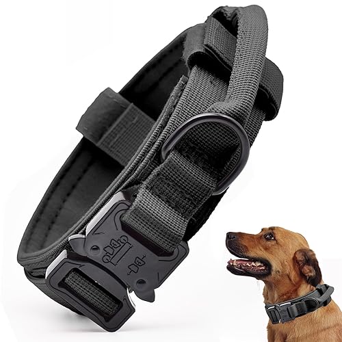 Tactical Dog Collar, Adjustable Military Training Nylon Dog Collar