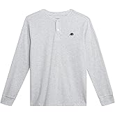 AEROPOSTALE Boys Long Sleeve Thermal Henley Shirt - Soft Fleece Waffle Knit Thermal Shirt - Cozy Boy Shirts for Layering 8-16