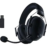 Razer BlackShark V2 Pro Wireless Gaming Headset: THX 7.1 Spatial Surround Sound - 50mm Drivers - Detachable Mic - for PC, PS4