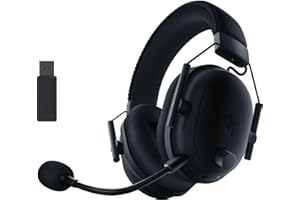 Razer BlackShark V2 Pro Wireless Gaming Headset: THX 7.1 Spatial Surround Sound - 50mm Drivers - Detachable Mic - for PC, PS5, PS4, Switch, Black