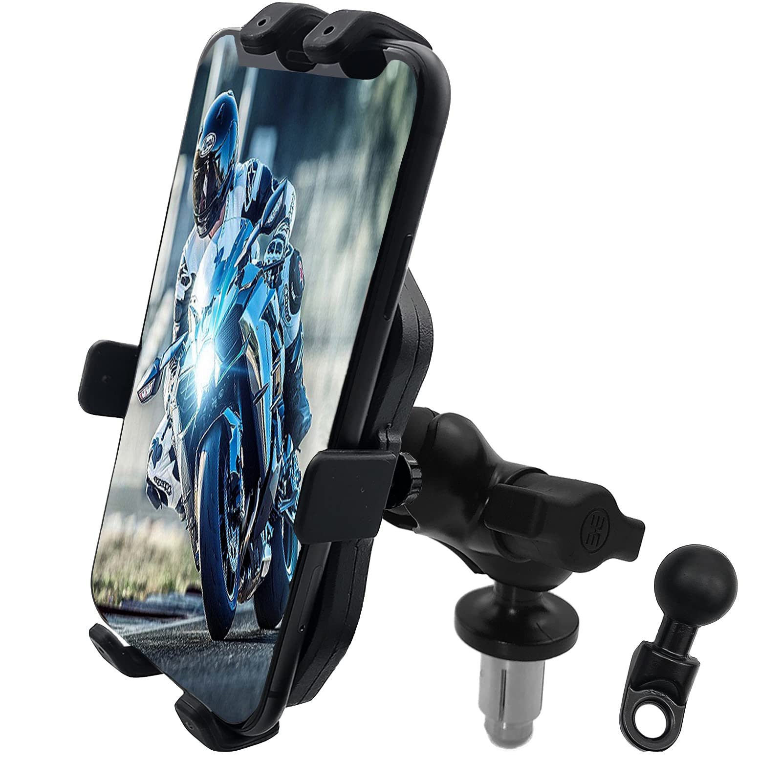 Motorcycle Honda, Kawasaki, Suzuki Yoke 30 Nut Mount for Apple iPhone 13 (sku 58588)