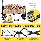 Sekey 135L Folding Festival Trolley All-Terrain Wheels 150kg Grey view 2