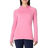 Amazon Essentials Women's Athletic Soft Performance Lightweight Long Sleeve Pullover Hoodie Workout Top, Space Dye